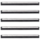 vidaXL 5 db acél és gumi padlólehúzó fejek 55 x 2 x 5 cm