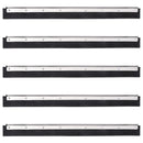 vidaXL 5 db acél és gumi padlólehúzó fejek 60,5 x 2 x 5 cm