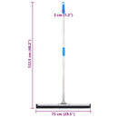 vidaXL acél és gumi felmosó 74,5 x 122,5 cm