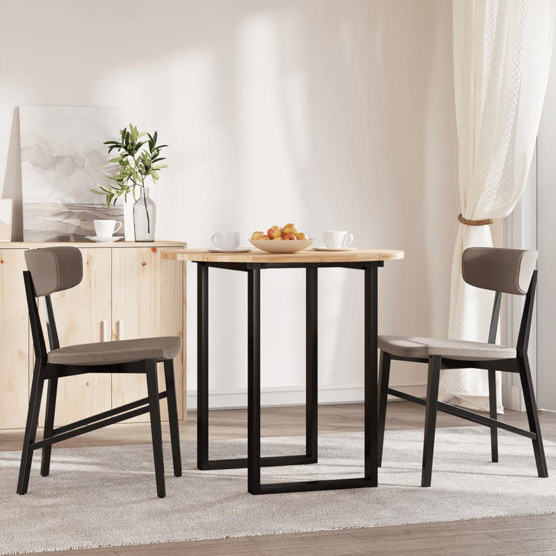 vidaXL kerek tömör akácfa asztallap Ø80 x 2 cm