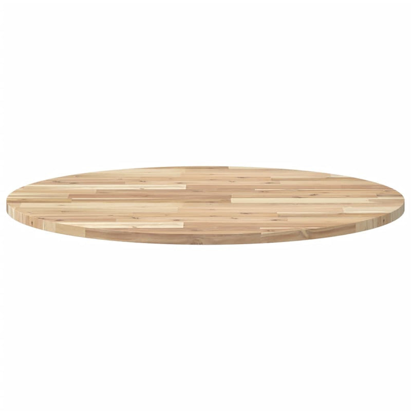 vidaXL kerek tömör akácfa asztallap Ø80 x 2 cm