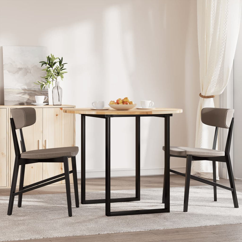 vidaXL kerek tömör akácfa asztallap Ø90 x 2 cm