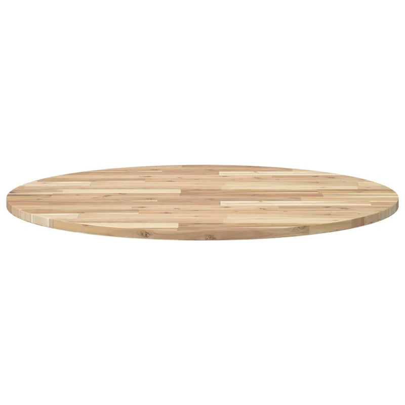 vidaXL kerek tömör akácfa asztallap Ø90 x 2 cm