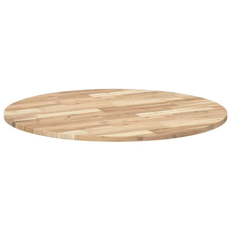 vidaXL kerek tömör akácfa asztallap Ø90 x 2 cm