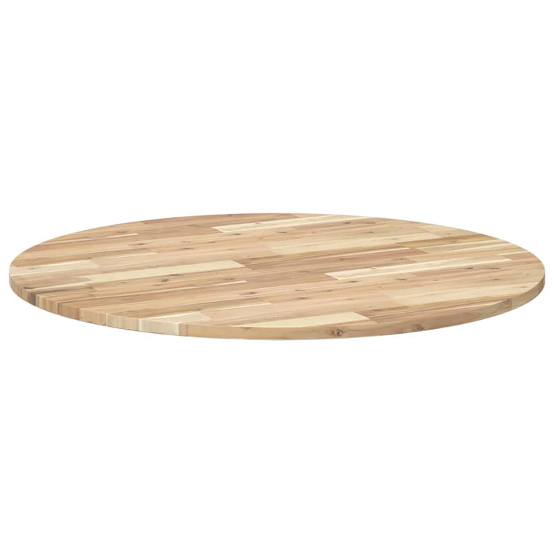 vidaXL kerek tömör akácfa asztallap Ø90 x 2 cm