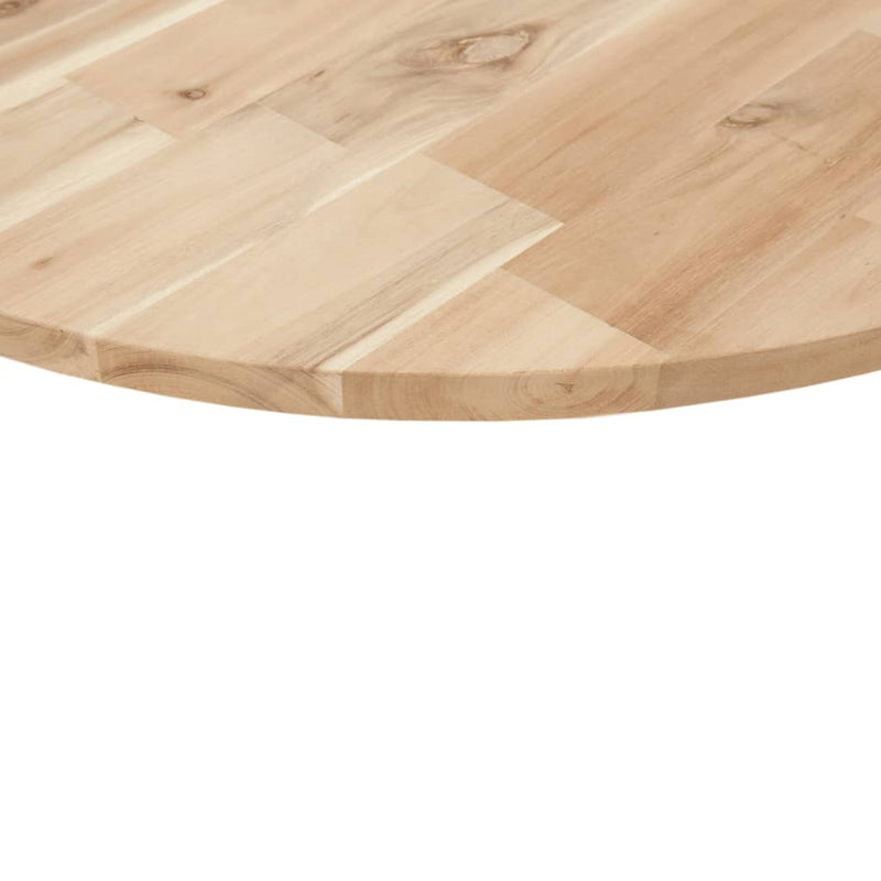 vidaXL kerek tömör akácfa asztallap Ø90 x 2 cm