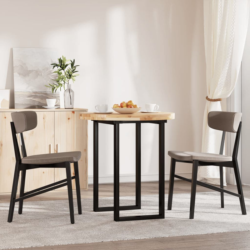 vidaXL kerek tömör akácfa asztallap Ø70 x 4 cm