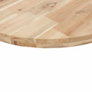 vidaXL kerek tömör akácfa asztallap Ø70 x 4 cm