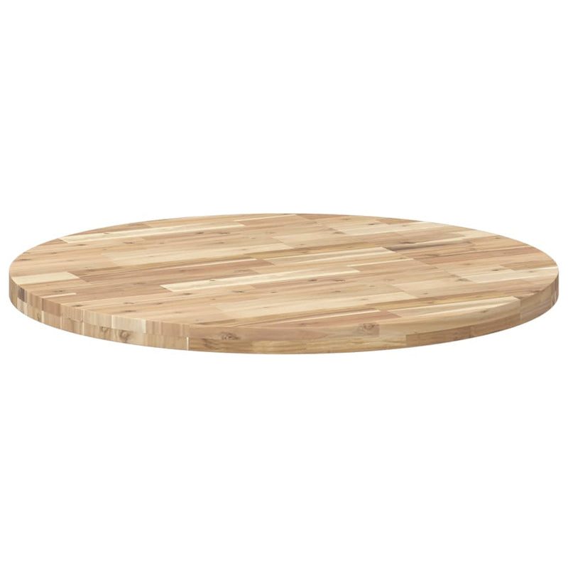 vidaXL kerek tömör akácfa asztallap Ø90 x 4 cm