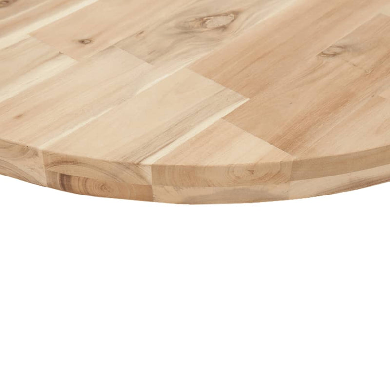 vidaXL kerek tömör akácfa asztallap Ø90 x 4 cm