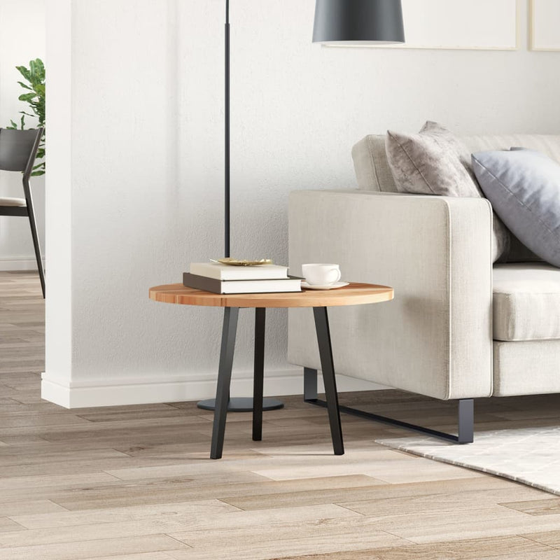 vidaXL kerek tömör akácfa asztallap Ø60 x 2 cm