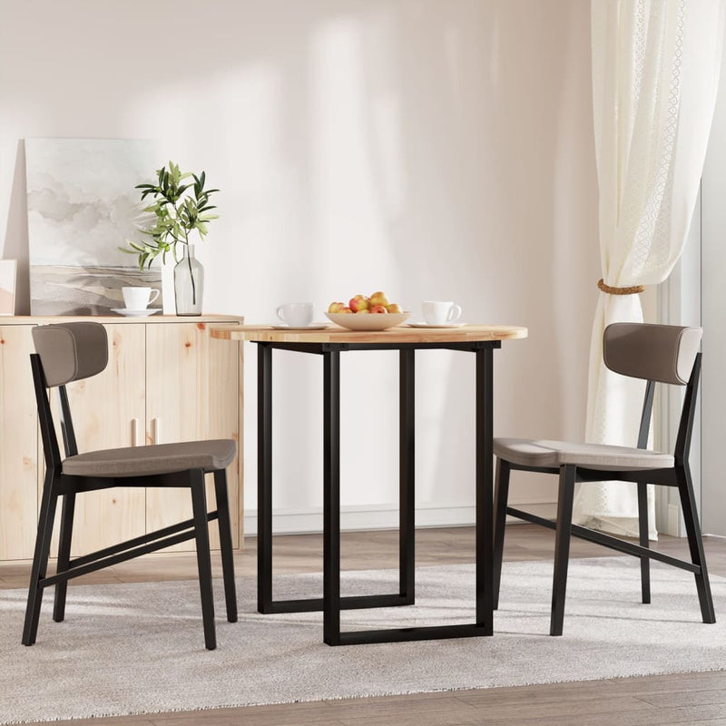 vidaXL kerek tömör akácfa asztallap Ø80 x 2 cm