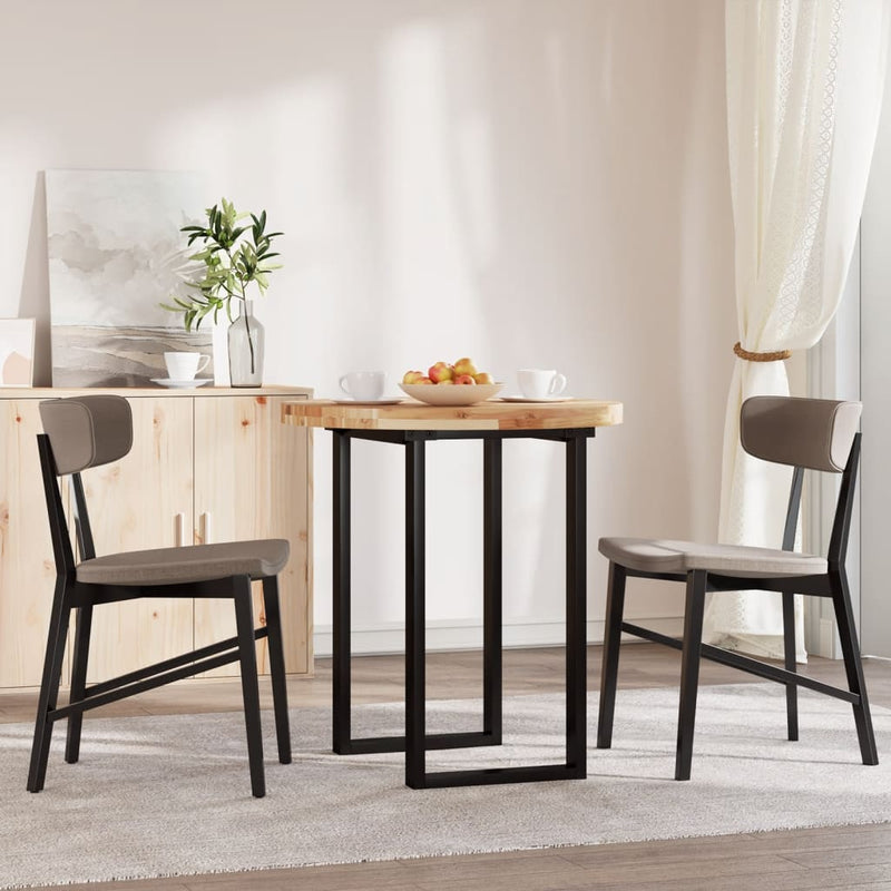 vidaXL kerek tömör akácfa asztallap Ø70 x 4 cm