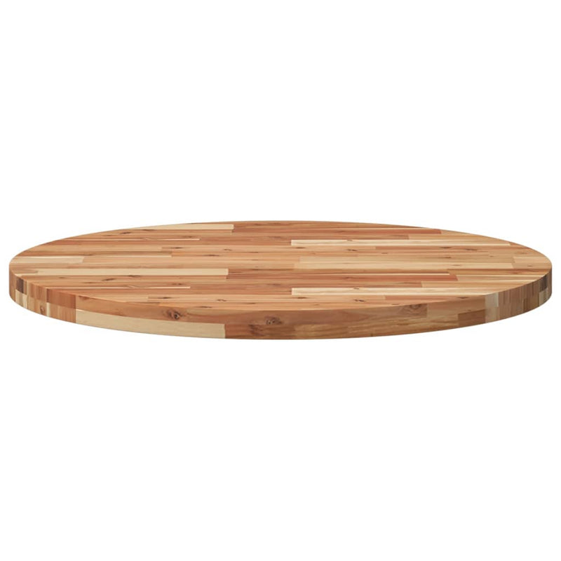 vidaXL kerek tömör akácfa asztallap Ø80 x 4 cm
