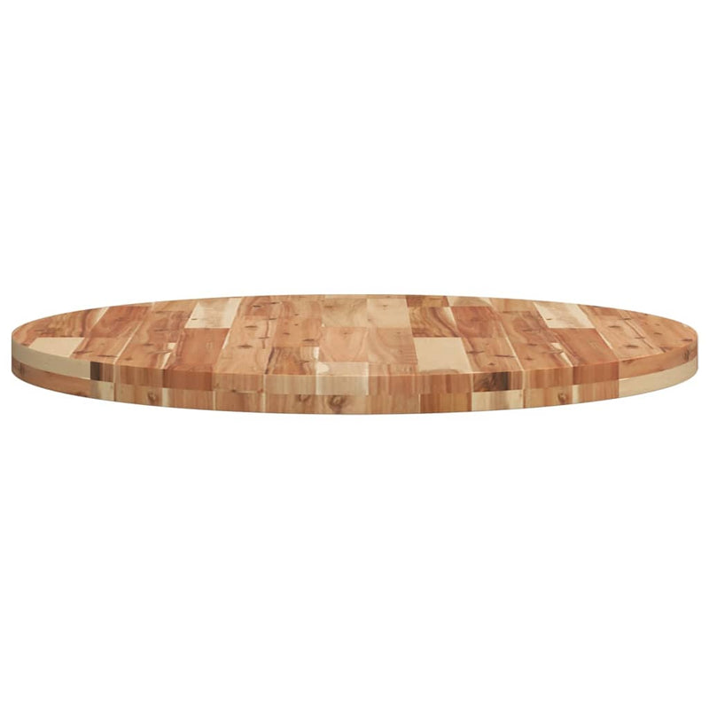 vidaXL kerek tömör akácfa asztallap Ø80 x 4 cm