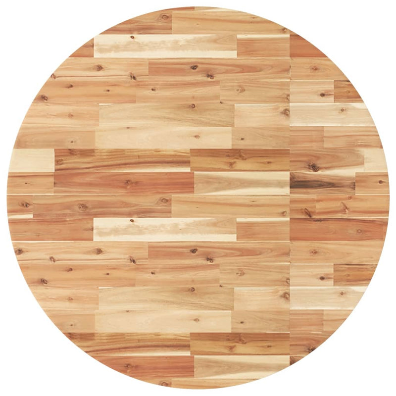 vidaXL kerek tömör akácfa asztallap Ø90 x 4 cm