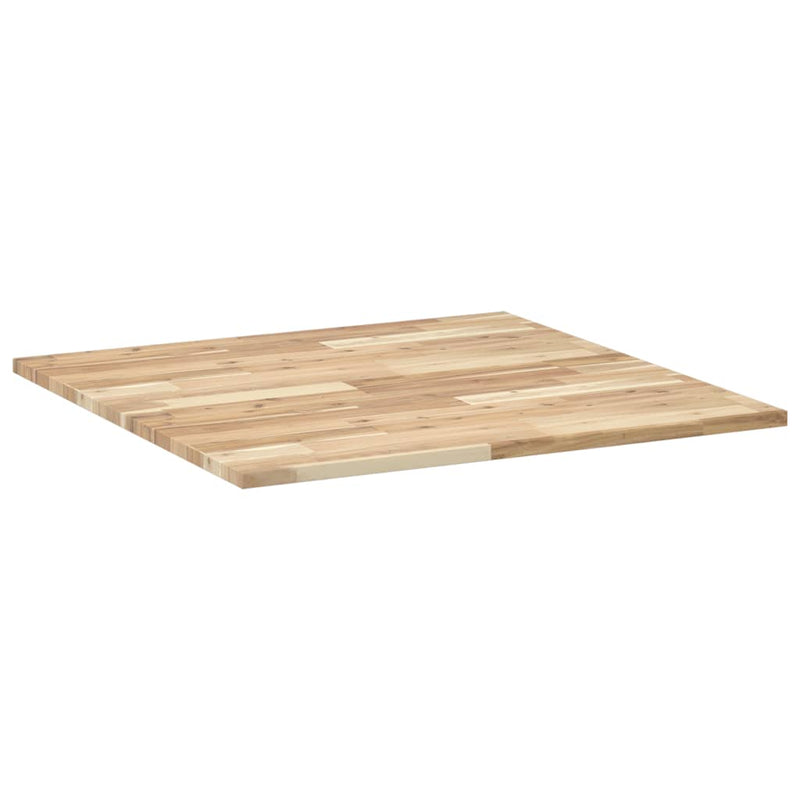 vidaXL négyzet alakú tömör akácfa asztallap 80 x 80 x 2 cm