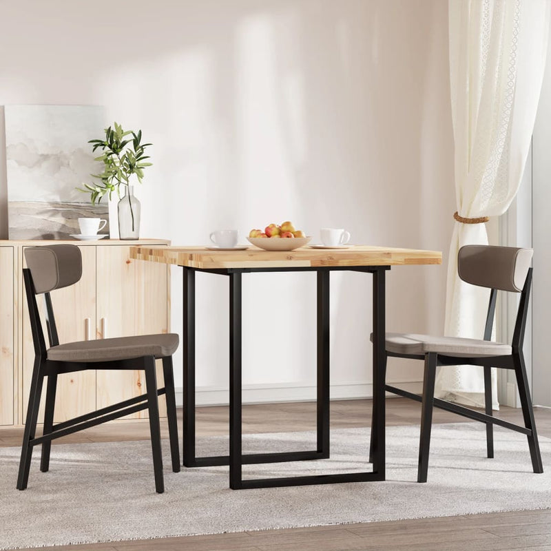 vidaXL négyzet alakú tömör akácfa asztallap 80 x 80 x 4 cm