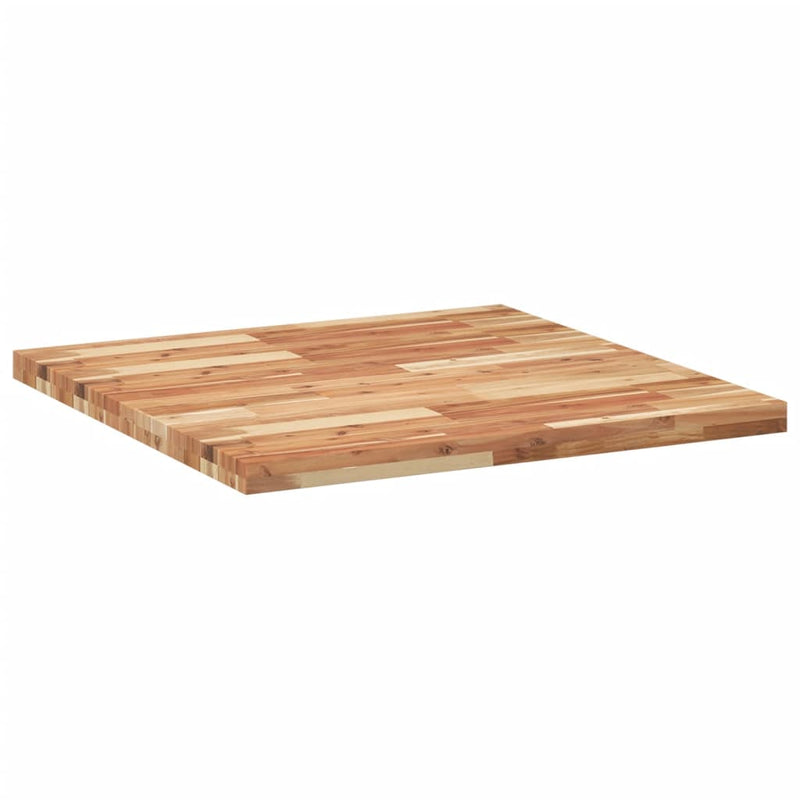 vidaXL négyzet alakú tömör akácfa asztallap 80 x 80 x 4 cm