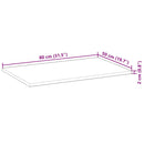 vidaXL négyszög alakú tömör akácfa asztallap 80 x 50 x 2 cm