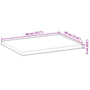 vidaXL négyszög alakú tömör akácfa asztallap 40 x 30 x 2 cm