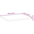 vidaXL négyszög alakú tömör akácfa asztallap 100 x 60 x 4 cm