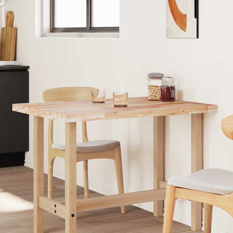 vidaXL négyszög alakú tömör akácfa asztallap 100 x 70 x 4 cm