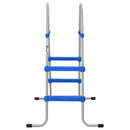 vidaXL acél és műanyag medencelétra talaj feletti medencéhez 84 cm