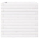 vidaXL fehér tömör fenyőfa kerti virágláda 50x50x46 cm