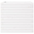 vidaXL fehér tömör fenyőfa kerti virágláda 50x50x46 cm