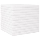 vidaXL fehér tömör fenyőfa kerti virágláda 50x50x46 cm