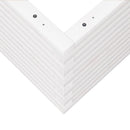 vidaXL fehér tömör fenyőfa kerti virágláda 60x60x46 cm