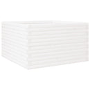 vidaXL fehér tömör fenyőfa kerti virágláda 80x80x46 cm