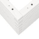 vidaXL fehér tömör fenyőfa kerti virágláda 80x80x46 cm