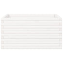 vidaXL fehér tömör fenyő virágláda 90x90x46 cm