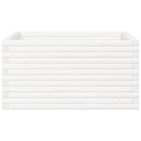 vidaXL fehér tömör fenyő virágláda 90x90x46 cm