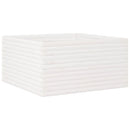 vidaXL fehér tömör fenyő virágláda 90x90x46 cm