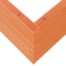 vidaXL viaszbarna tömör fenyőfa kerti virágláda 90x90x46 cm