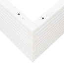 vidaXL fehér tömör fenyőfa kerti virágláda 110 x 110 x 46 cm