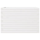 vidaXL fehér tömör fenyőfa kerti virágláda 70x40x46 cm