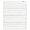 vidaXL fehér tömör fenyőfa kerti virágláda 70x40x46 cm