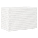 vidaXL fehér tömör fenyőfa kerti virágláda 70x40x46 cm