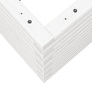 vidaXL fehér tömör fenyőfa kerti virágláda 70x40x46 cm