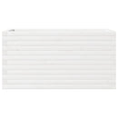 vidaXL fehér tömör fenyőfa kerti virágláda 90x40x46 cm