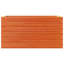 vidaXL viaszbarna tömör fenyőfa kerti virágláda 90x40x46 cm