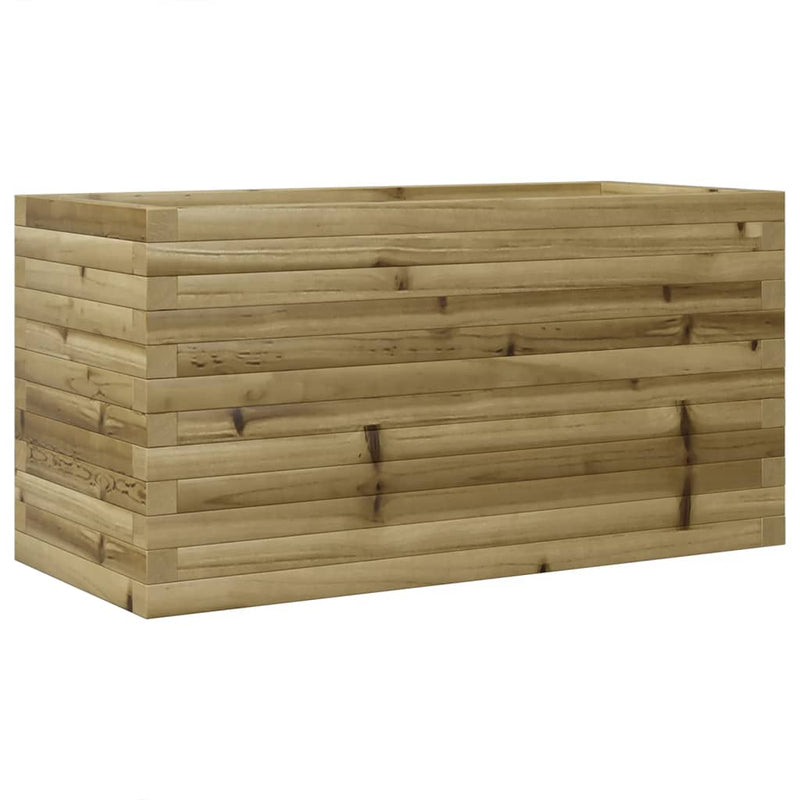 vidaXL impregnált fenyőfa kerti virágláda 90x40x46 cm