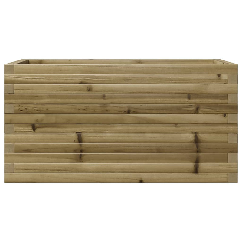 vidaXL impregnált fenyőfa kerti virágláda 90x40x46 cm
