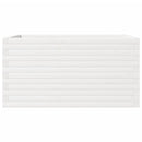 vidaXL fehér tömör fenyőfa kerti virágláda 90x60x46 cm