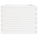 vidaXL fehér tömör fenyőfa kerti virágláda 90x60x46 cm