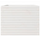 vidaXL fehér tömör fenyőfa kerti virágláda 110 x 60 x 46 cm